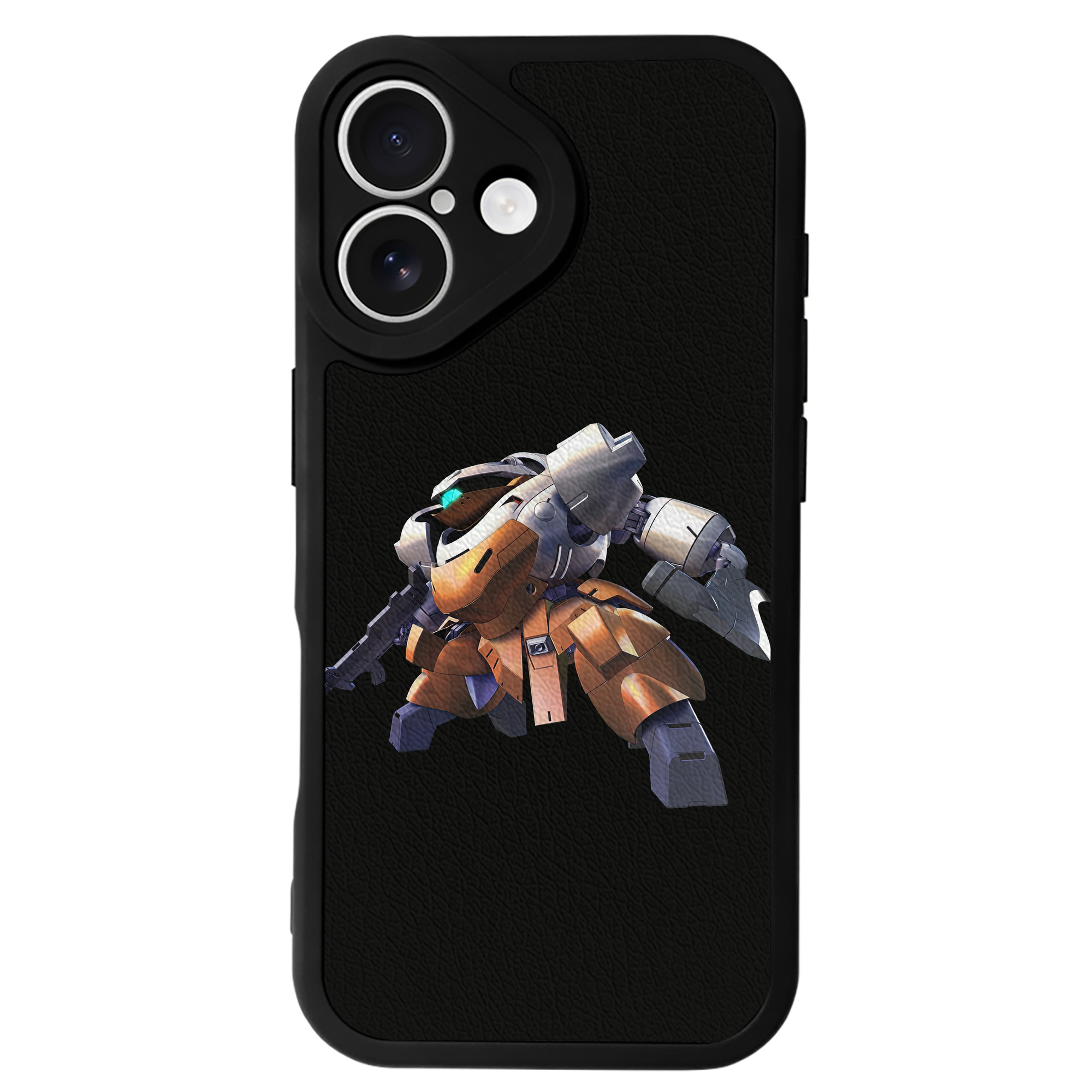 （画像用） 機動戦士ガンダム Mobile Suit Gundam 【iPhone 16シリーズ対応】シリコンスマホケース（レザー調） 材質：シリコン